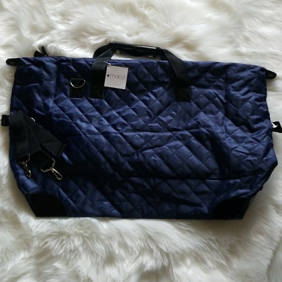 quilted weekender duffle bag